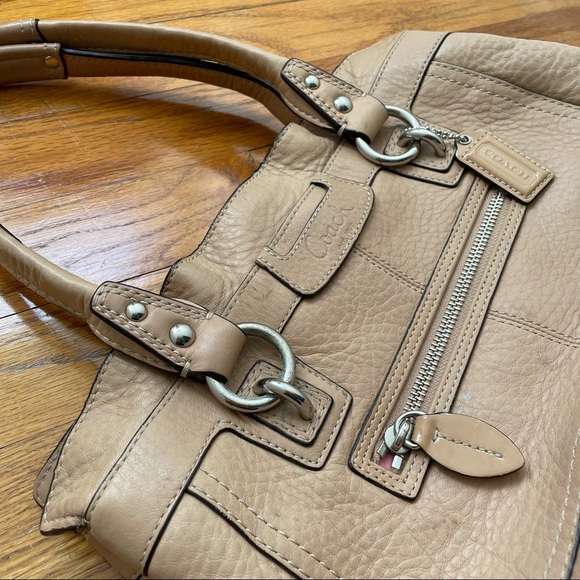 Coach Leather Ruffle Shoulder Bag - Picture 5 of 16